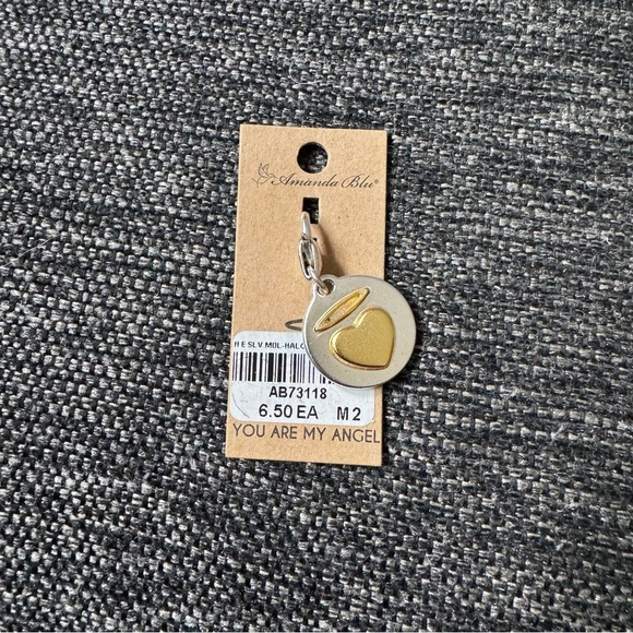 Annando Blue Heart Charm Keychain - Picture 1 of 2